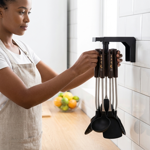 Rotating Kitchenware Collecting Rack Hanger