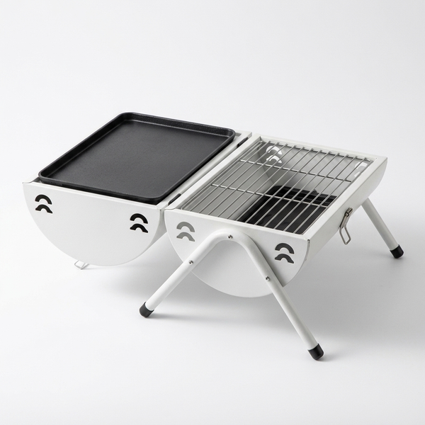 Portable Charcoal Grill Heat Source Double Sided Barbecue
