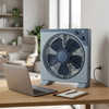 Condere 12'' Box Fan (3 Speed and Timer and Oscillating)