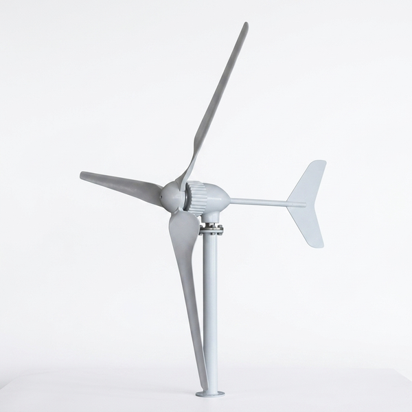 48V 1500W Wind Turbine with Solar MPPT Controller on a white background