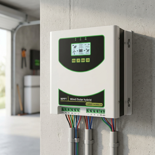 2000W 48V Wind Turbine Controller for Lithium managing power from wind and solar inputs.