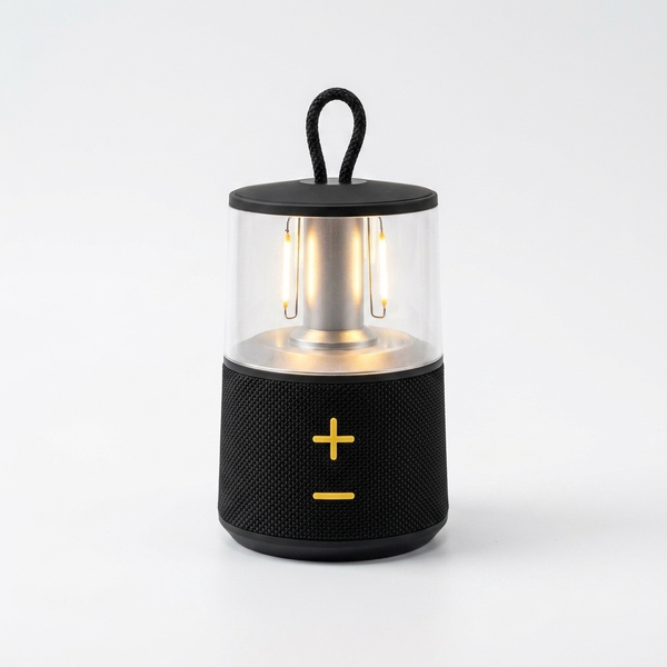 Portable Bluetooth Speaker Lamp with Hanging Loop