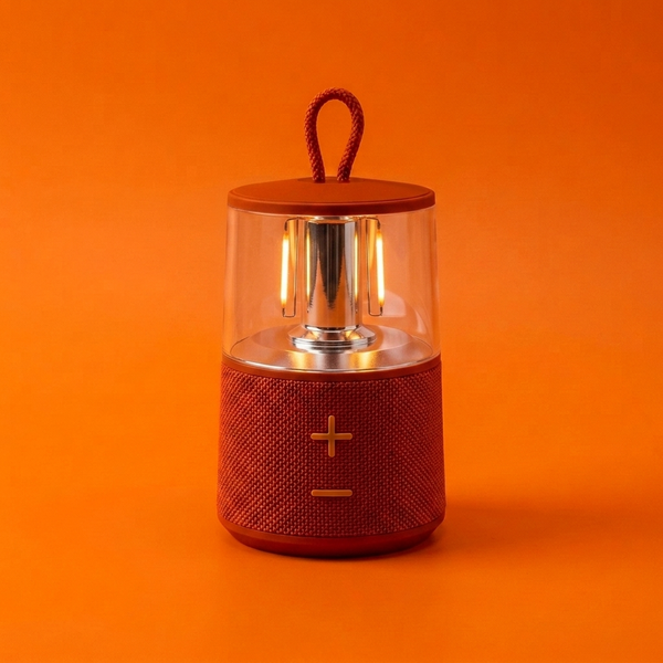 Portable Bluetooth Speaker Lamp with Hanging Loop