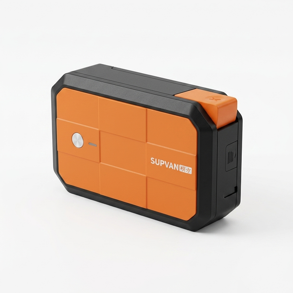 Power Box Label Printer G18 in compact orange and black design for home and office labeling tasks.