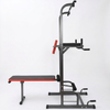 All in One Pull Up Bar Adjustable Tower Dip Station With Bench Bar