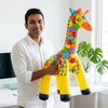 Children Interactive Activity Inflatable Giraffe Water Sprinkler