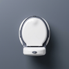 Portable Toilet Chair with Removable Seat top view showcasing its compact and practical design.