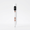 Electric Skin Care Pen with Interchangeable Needle Tips displaying digital screen and controls.