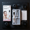 Electric Skin Care Pen with Interchangeable Needle Tips, mole spot beauty instrument, handheld cosmetic device.
