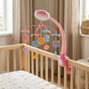Musical Baby Crib Mobile with Light Projector and Toys designed for soothing infants in a crib.