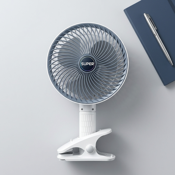 Portable Type C Rechargeable Desktop Clamp Fan