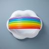 Rainbow Cloud Inflatable Baby Pool