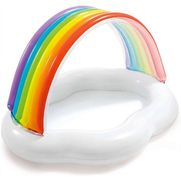 Rainbow Cloud Inflatable Baby Pool