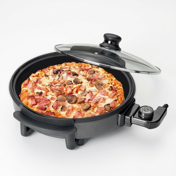 1500w Electric Pizza Pan with Glass