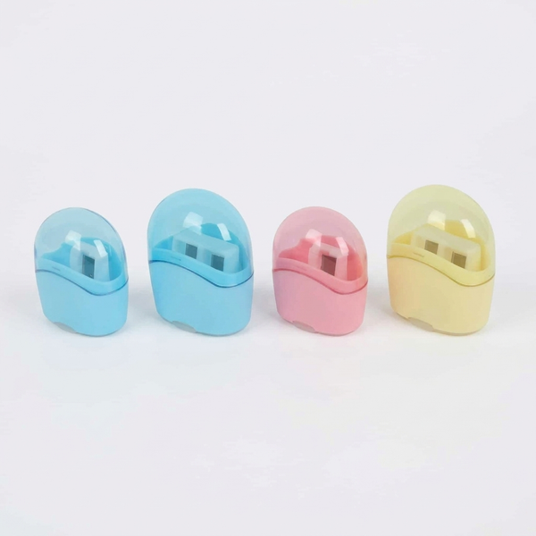 24 pcs Compact Double-Hole Pencil Sharpener with Cover