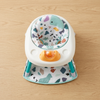 2-in-1 Baby Activity Floor Seat & Discovery Center with colorful fabric and playful design for infants.