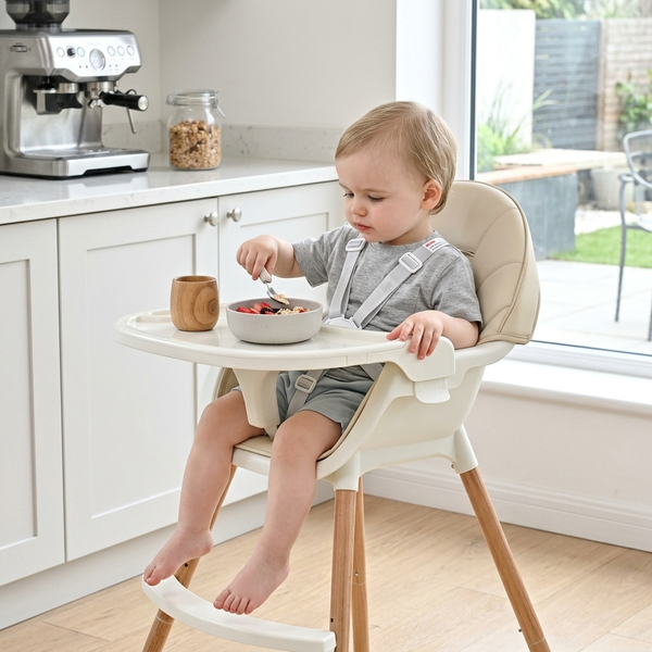 2-in-1 Baby High Chair & Booster Feeding Seat