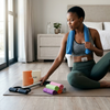 Tummy Trimmer and 30 Piece Slim Patch Plus Cooling Towel