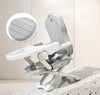 Adjustable Baby Booster Feeding Chair in a sleek grey design with an adjustable tray for comfortable mealtimes.