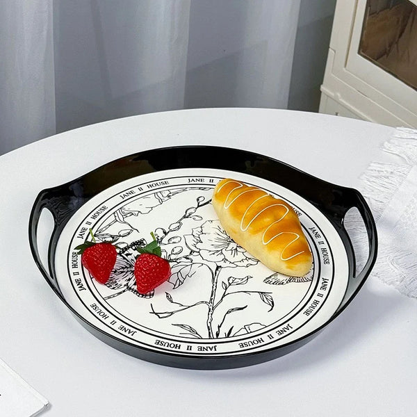 Plastic Round Tray 3 Pc Set