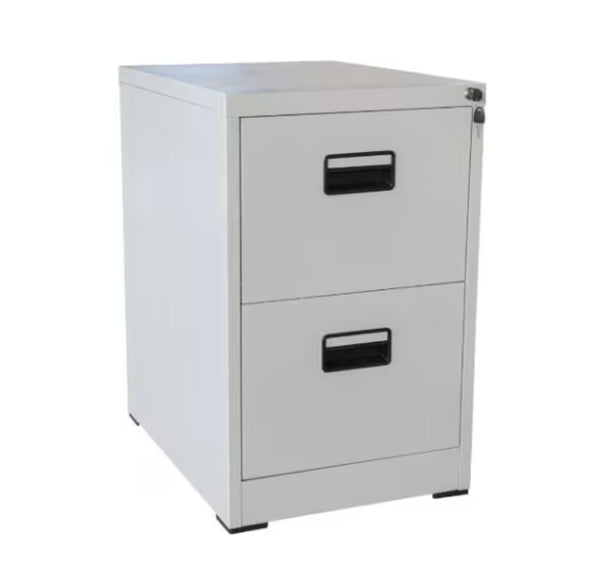 2-Drawer Compact Steel Filing Cabinet for efficient office organization in compact spaces.