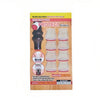 Transparent Red 8 Pieces Sliders Chair Leg Protectors packaging with slotted design, colorful graphic, and product details.
