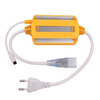 10MM Waterproof 24Keys RGB LED Strip Light Controller 1500W with power cord and connector for LED lighting control.
