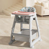 Secure Adjustable High Chair with 5-Point Safety Harness in a modern kitchen setting.