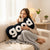 Lettered Corduroy Plush Throw Pillow