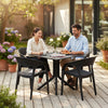 Perforated Table and Chair Set