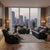 Modern Black Comfort Sofa Set - Stylish & Cozy Seating