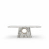 Modern Marble-Look Dining Table