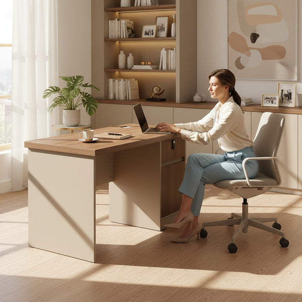1.2m Office Desk with Storage Drawers
