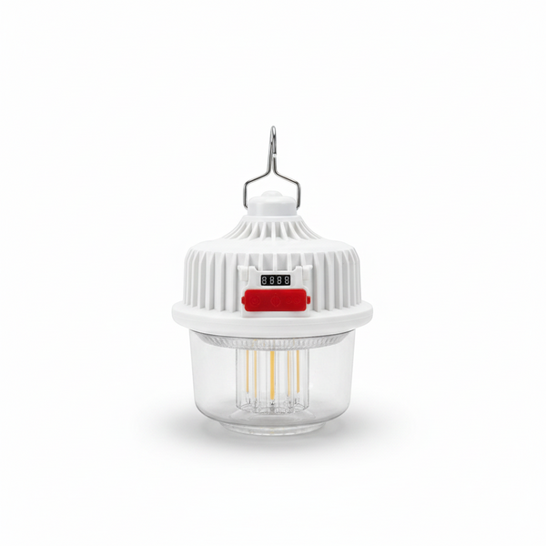 Solar-Powered Insect Trap & LED Outdoor Light hanging design for outdoor use, ideal for gardens and patios.