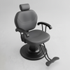 Black Salon Styling Chair with Footrest