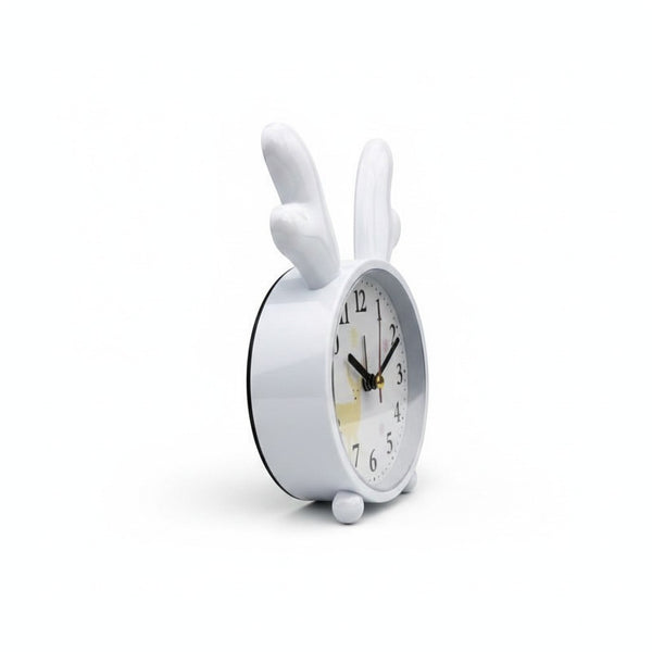 Antler-Top Alarm Clock with Deer Design featuring playful antlers and a gentle look for any bedroom decor.