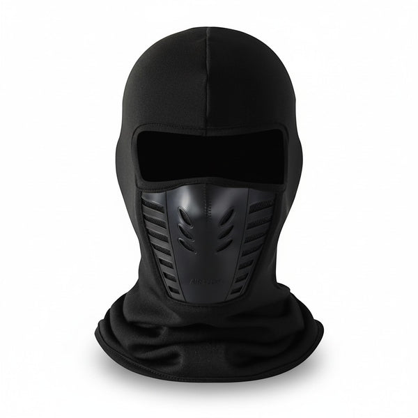 Balaclava Face Mask in black with full head, face, and neck coverage for outdoor protection.