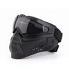 Tactical Full-Face Protective Mask with Integrated Goggles