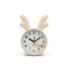 Antler-Top Alarm Clock with Deer Design featuring playful antler details and a soft color palette.