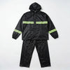 One Size Rain Coat with Reflective Strips