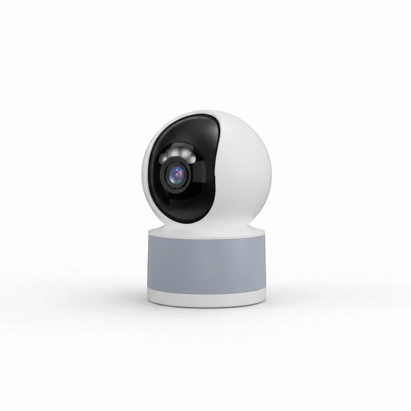 Y611 Pan & Tilt Camera & Lighting Unit for home security with 360-degree view and dual-function lighting.