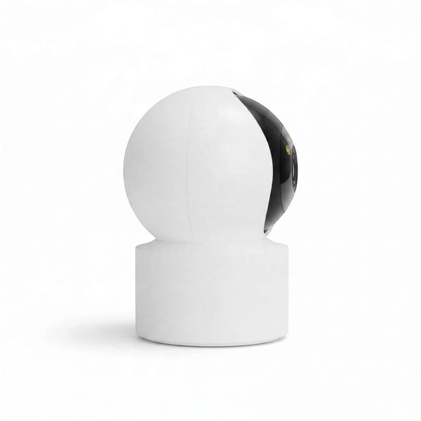 Smart Wireless Wi-Fi Indoor Security Camera in sleek design for home monitoring and surveillance.