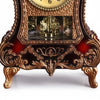 Vintage Style Plastic Table Clock featuring ornate details and classic design, perfect for desks and shelves.