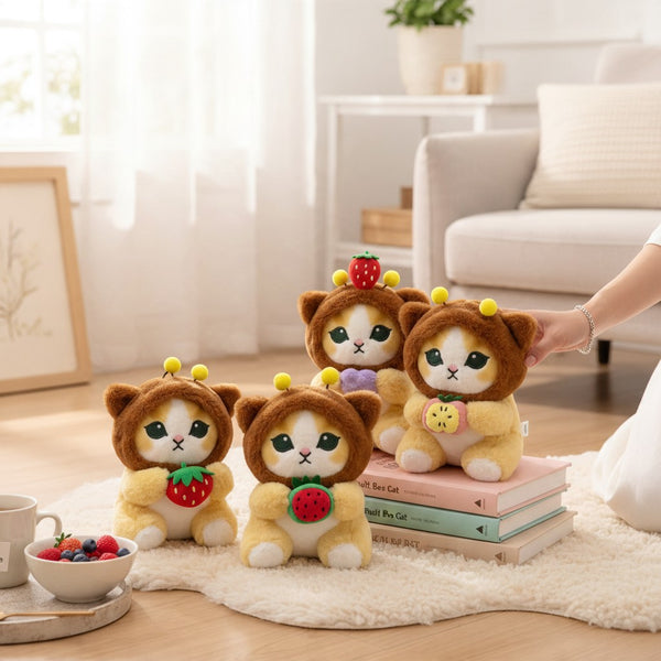 Fruit Bee Cat Plush