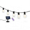 Outdoor Solar-Powered G40 LED Globe String Lights