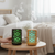 Compact Home & Office Air Humidifier on a table with steam rising, enhancing indoor air moisture in a cozy room.