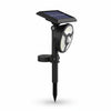 Solar Powered Motion Sensor LED Light with solar panel and motion sensor for outdoor use.