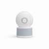 Y611 Pan & Tilt Camera & Lighting Unit white design with speaker and base for home security.