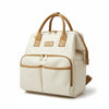 Convertible Canvas Diaper Bag Backpack with Shoulder Strap