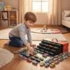 Die-Cast Metal Toy Car Set with Multi-Tier Storage Case